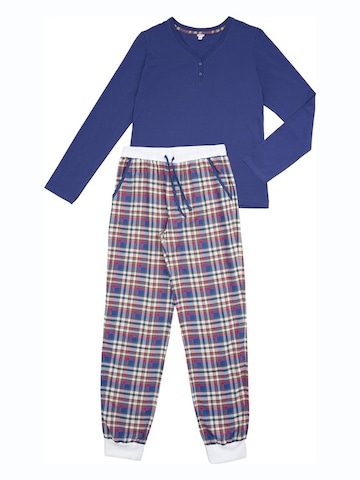 La V Pyjama in Blauw