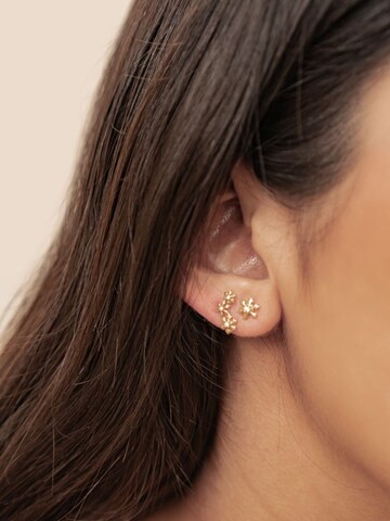 Orecchini 'Snowflake Trio' di Hey Happiness in oro