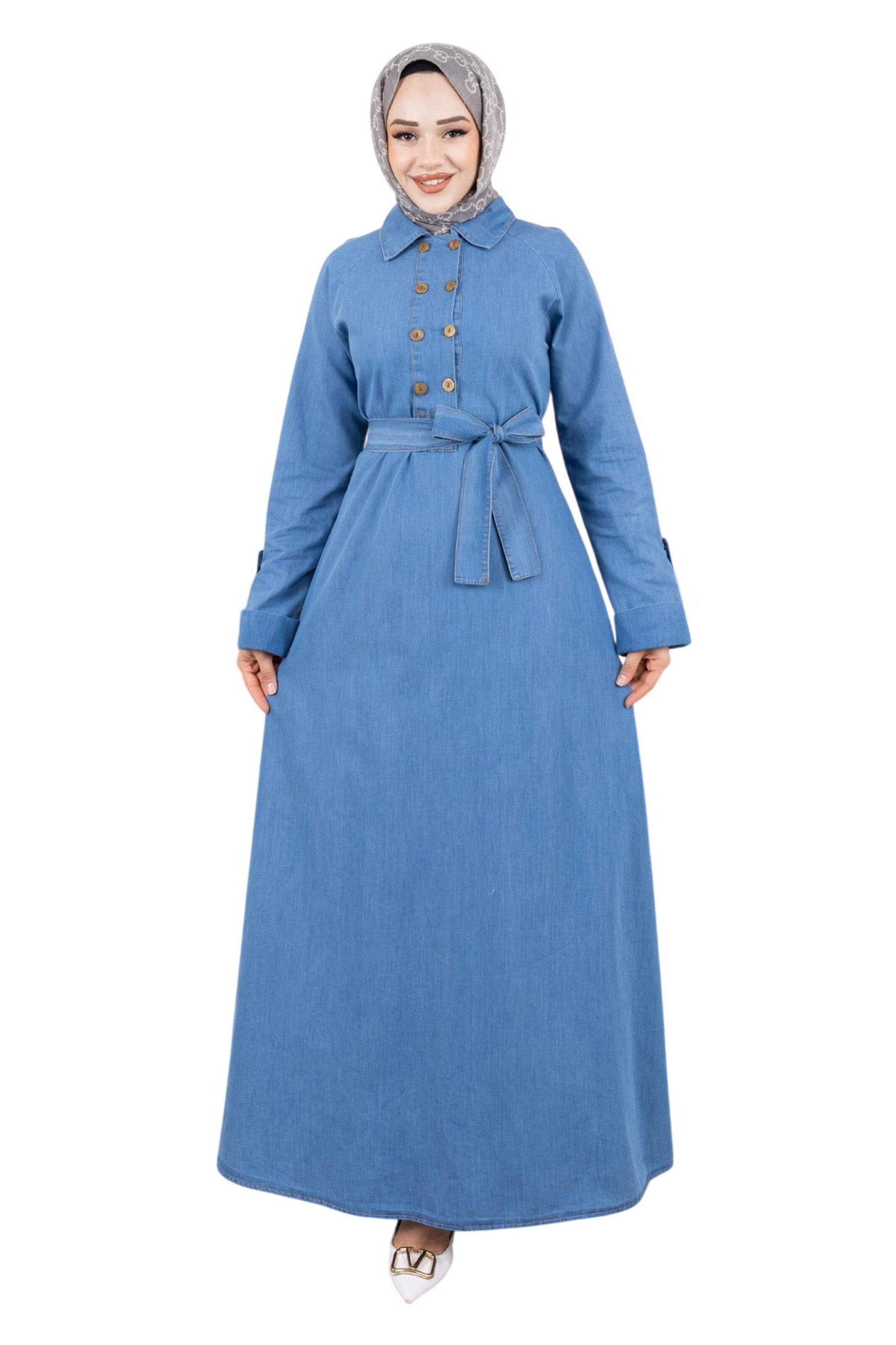 MODAMIHRAM Kleid in Blau