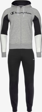 Champion Authentic Athletic Apparel Tracksuit in Grey: front