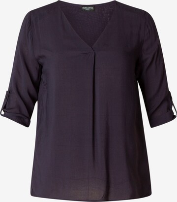 BASE LEVEL CURVY Blouse in Blue: front