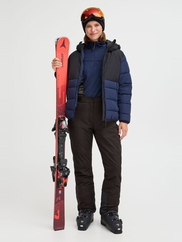 North Bend Regular Skihose 'Giana' in Schwarz: Vorderseite