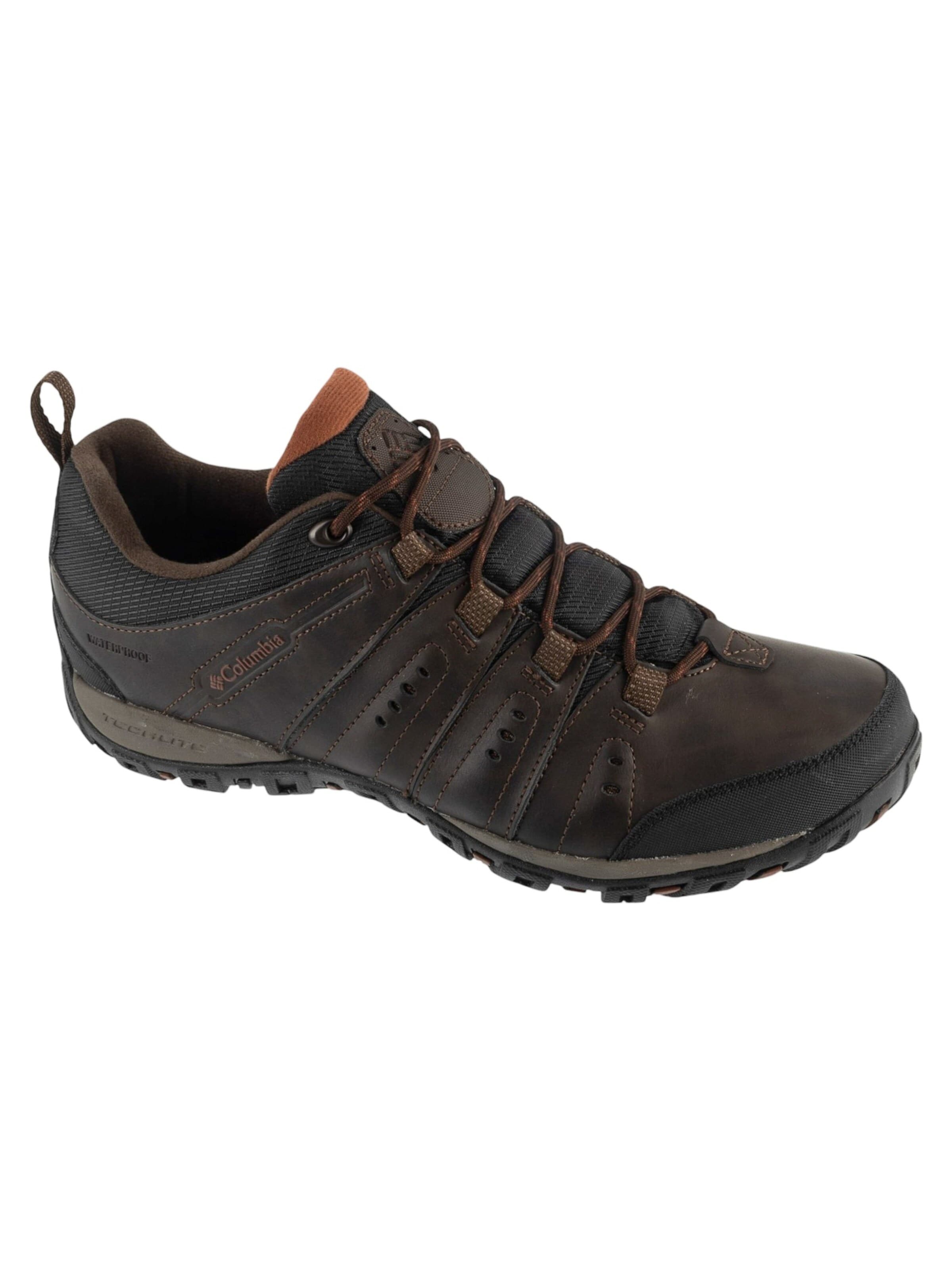 COLUMBIA Baskets basses 'Woodburn II' en 41 en marron, Vue avec produit