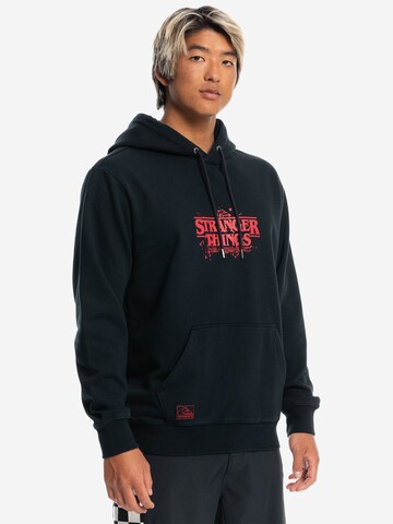 QUIKSILVER Sports sweatshirt in Black: front