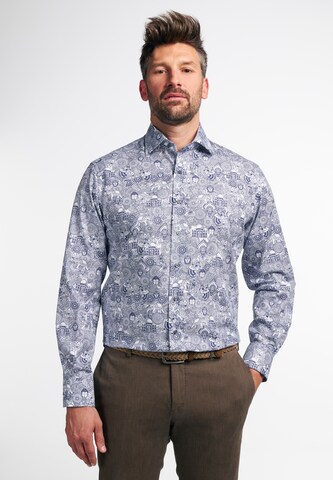 ETERNA Regular fit Button Up Shirt in Blue: front