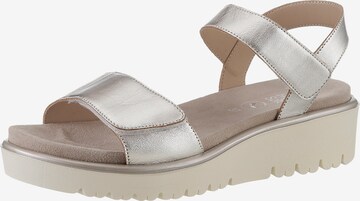 ARA Sandals in Silver: front