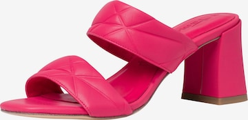 TAMARIS Mules in Pink: front