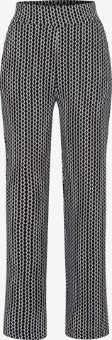 zero Loosefit Strickhose mit weitem Bein 30 Inch in Schwarz: predná strana