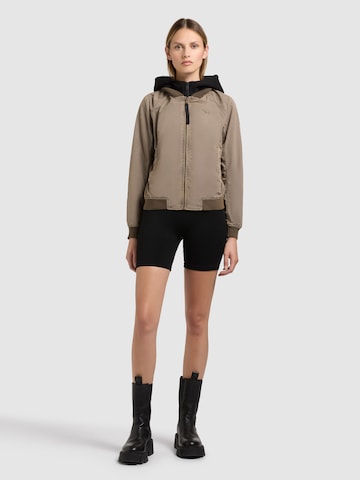 khujo Between-season jacket 'MEETS 2IN1' in Brown