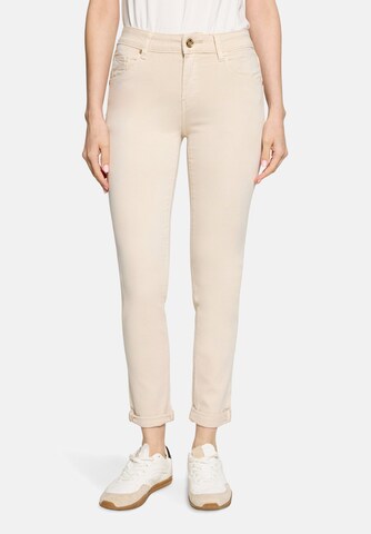 Betty Barclay Slimfit Jeans in Beige: voorkant