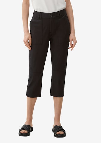 s.Oliver Slim fit Trousers in Black: front