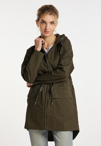 DreiMaster Vintage Between-seasons parka in Green: front