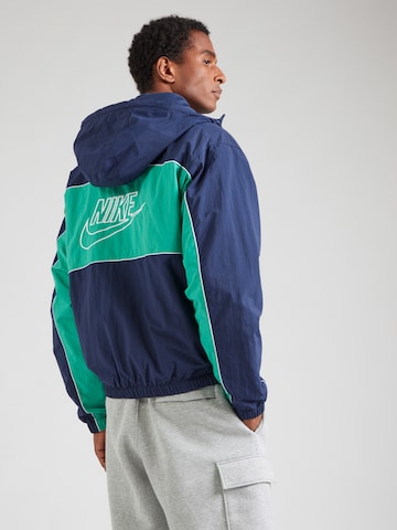 Nike Sportswear Prehodna jakna 'CLUB' | modra barva: sprednja stran