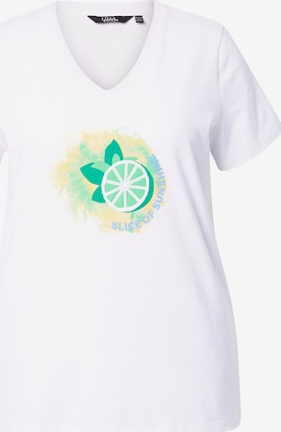 Ulla Popken Shirt in Weiß: Vorderseite