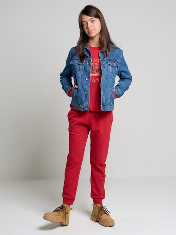 BIG STAR Tapered Pants 'Arroya' in Red