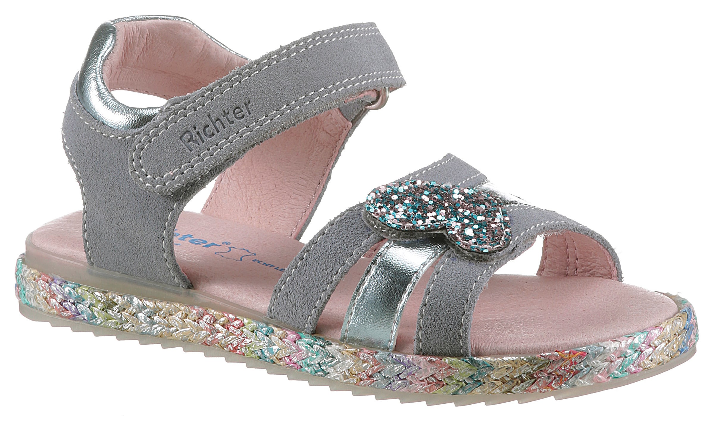 Richter Schuhe Sandalen in Grijs: voorkant