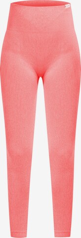 Smilodox Skinny Leggings ' Amaze' in Roze: voorkant