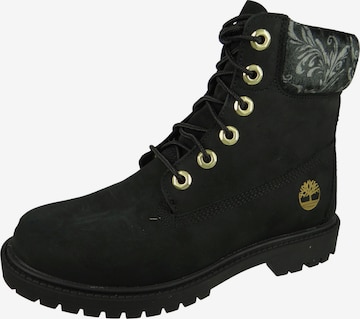 Bottines à lacets TIMBERLAND en noir : devant