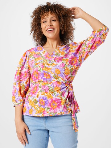 EVOKED Blouse 'LINEA' in Gemengde kleuren: voorkant