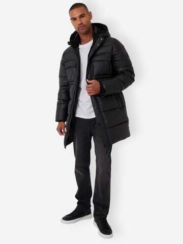 Threadbare Langmantel in Schwarz