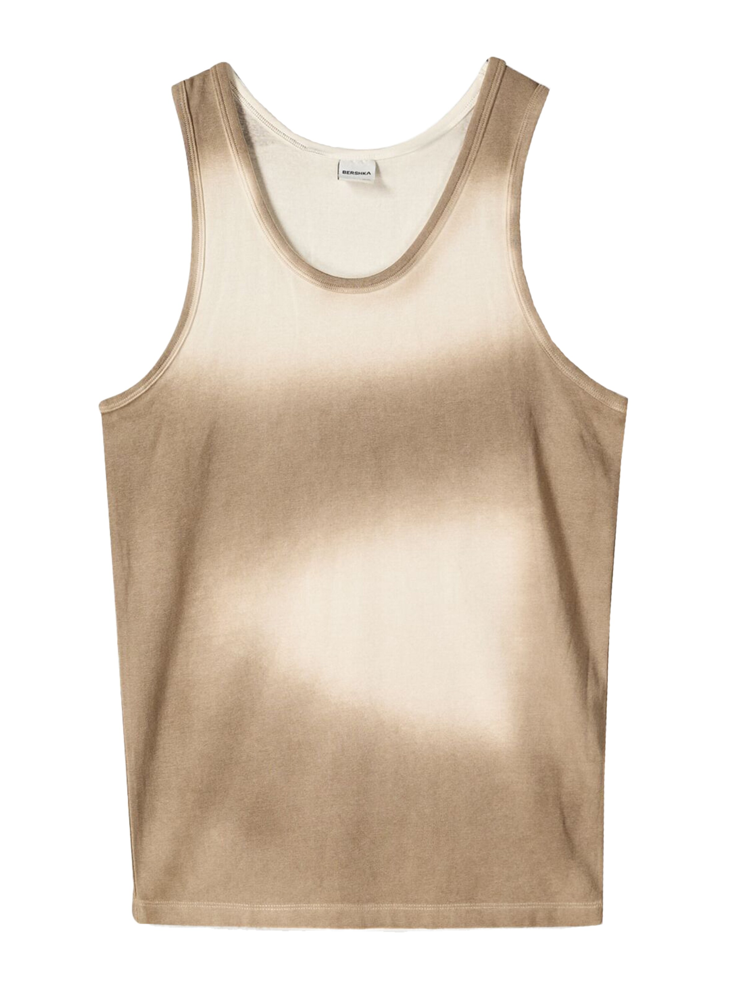 Bershka Tričko – béžová: přední strana