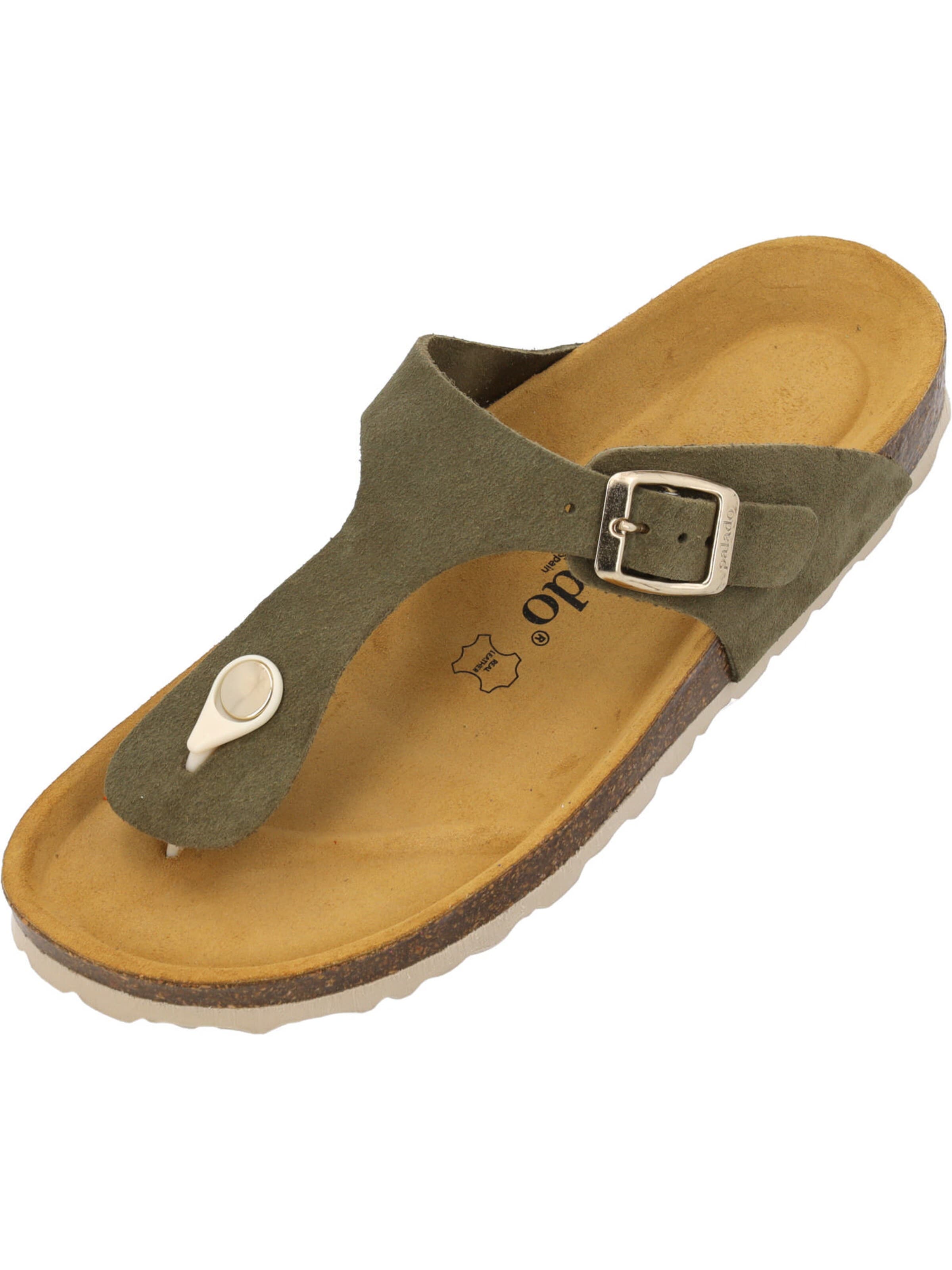 Palado Zehentrenner 'Palado Kos Suede Premium Leather'‌‌‌‌‌‌‌‌ in Grün: Vorderseite