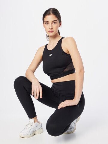 ADIDAS PERFORMANCE Sporttop 'Aeroready Hyperglam' in Zwart