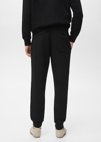 MANGO MAN Tapered Pants 'Cohen' in Black