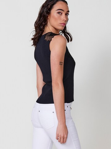 KOROSHI Top in Zwart