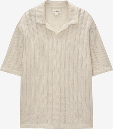 Pull&Bear Sweater in Beige: front