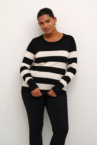 KAFFE CURVE Sweater 'Lizzy' in Black: front