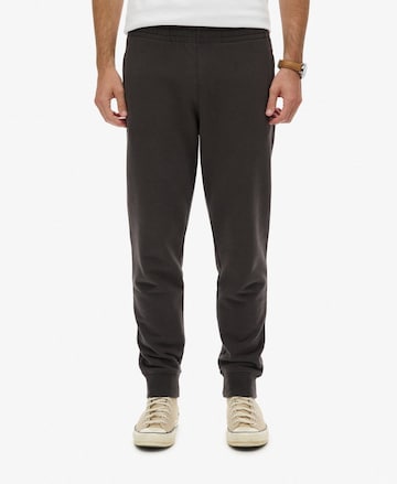 Effilé Pantalon 'Essential' Superdry en marron : devant