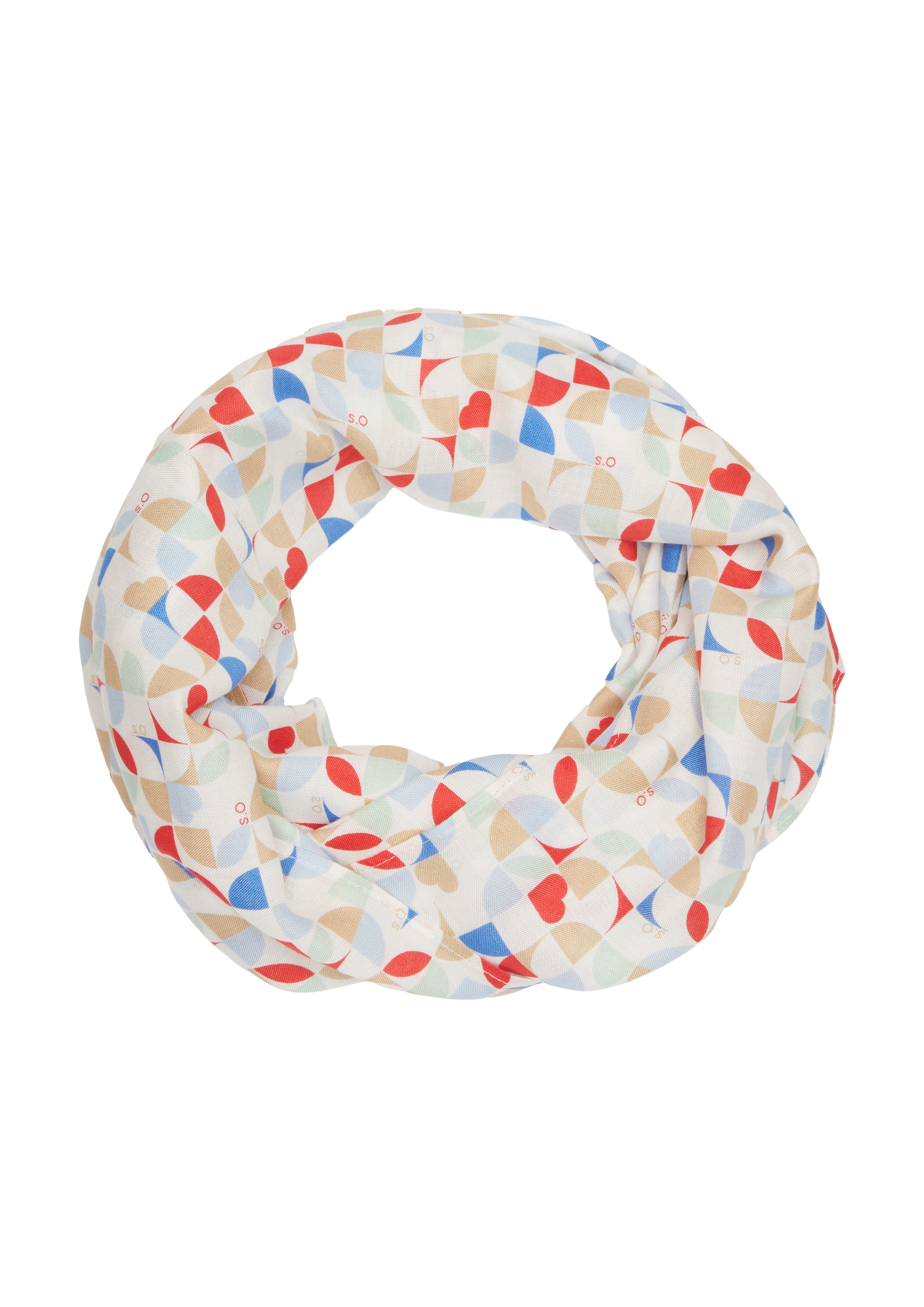 s.Oliver Tunnelsjaal in Beige: voorkant