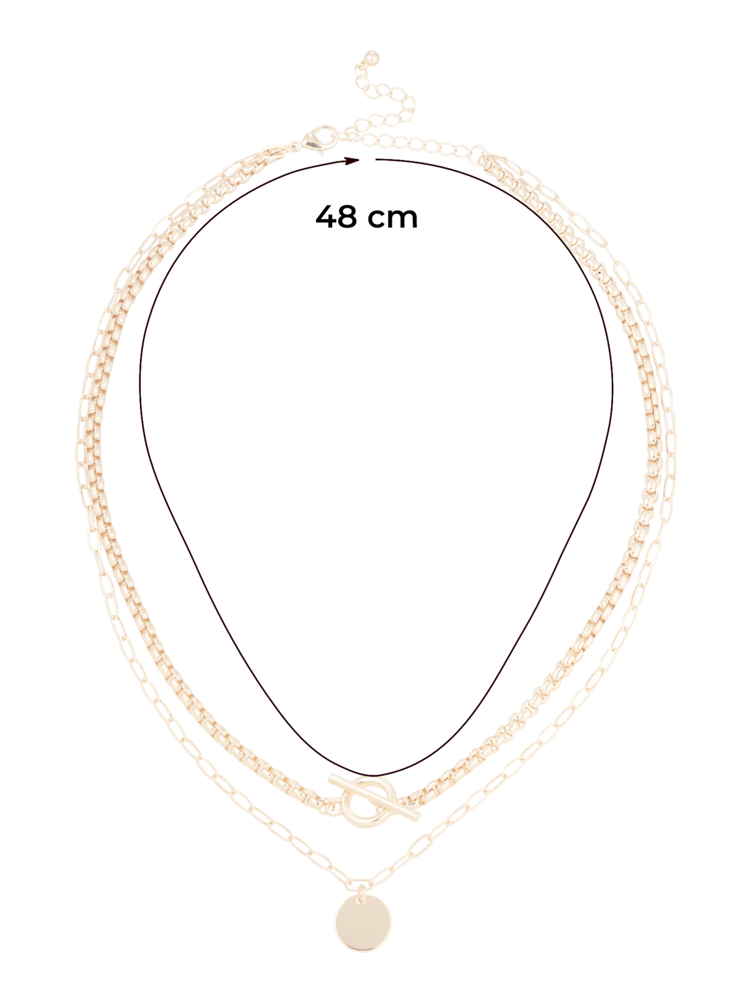 ABOUT YOU Řetízek 'Lucia' – zlatá