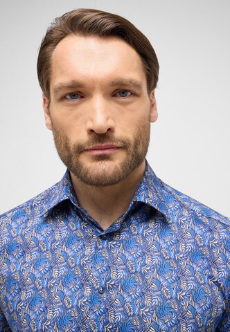 ETERNA Comfort fit Button Up Shirt in Blue