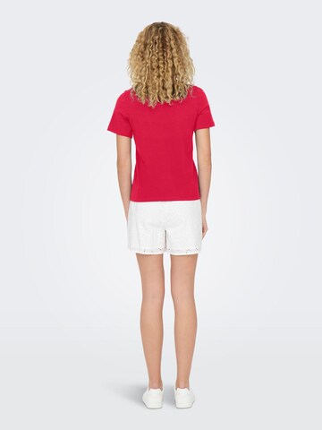JDY - Camiseta 'PISA' en rojo