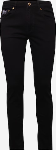 Versace Jeans Couture - Slimfit Pantalón chino en negro: frente