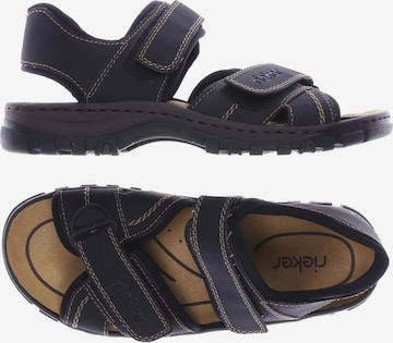 Rieker Sandals & Slippers in 40 in Black: front