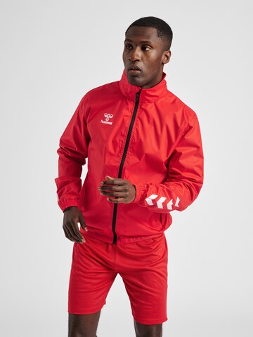 Hummel Trainingsjack in Rood: voorkant