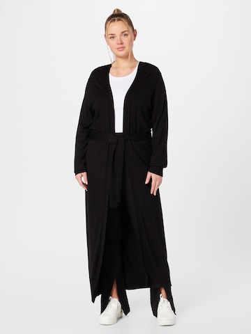 Dorothy Perkins Curve Knitted coat in Black: front
