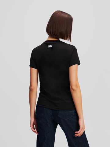 Karl Lagerfeld - Camiseta 'STACK' en negro