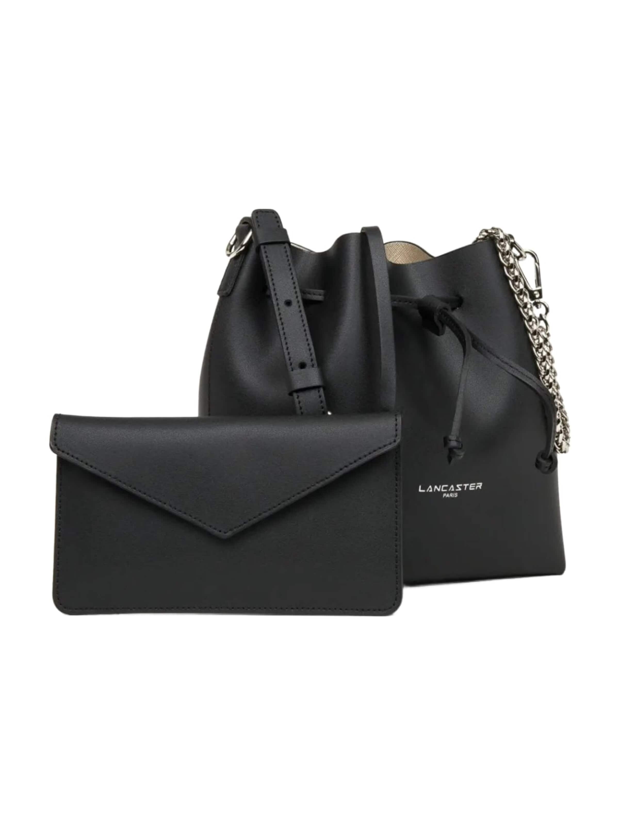 LANCASTER Paris - Bolso de hombro en negro: frente