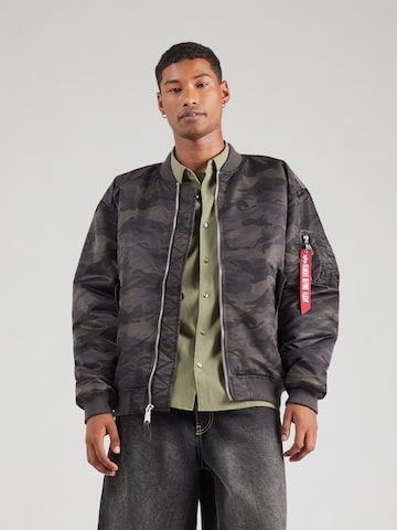 ALPHA INDUSTRIES Prechodná bunda 'MA-1 CS' - Čierna: predná strana