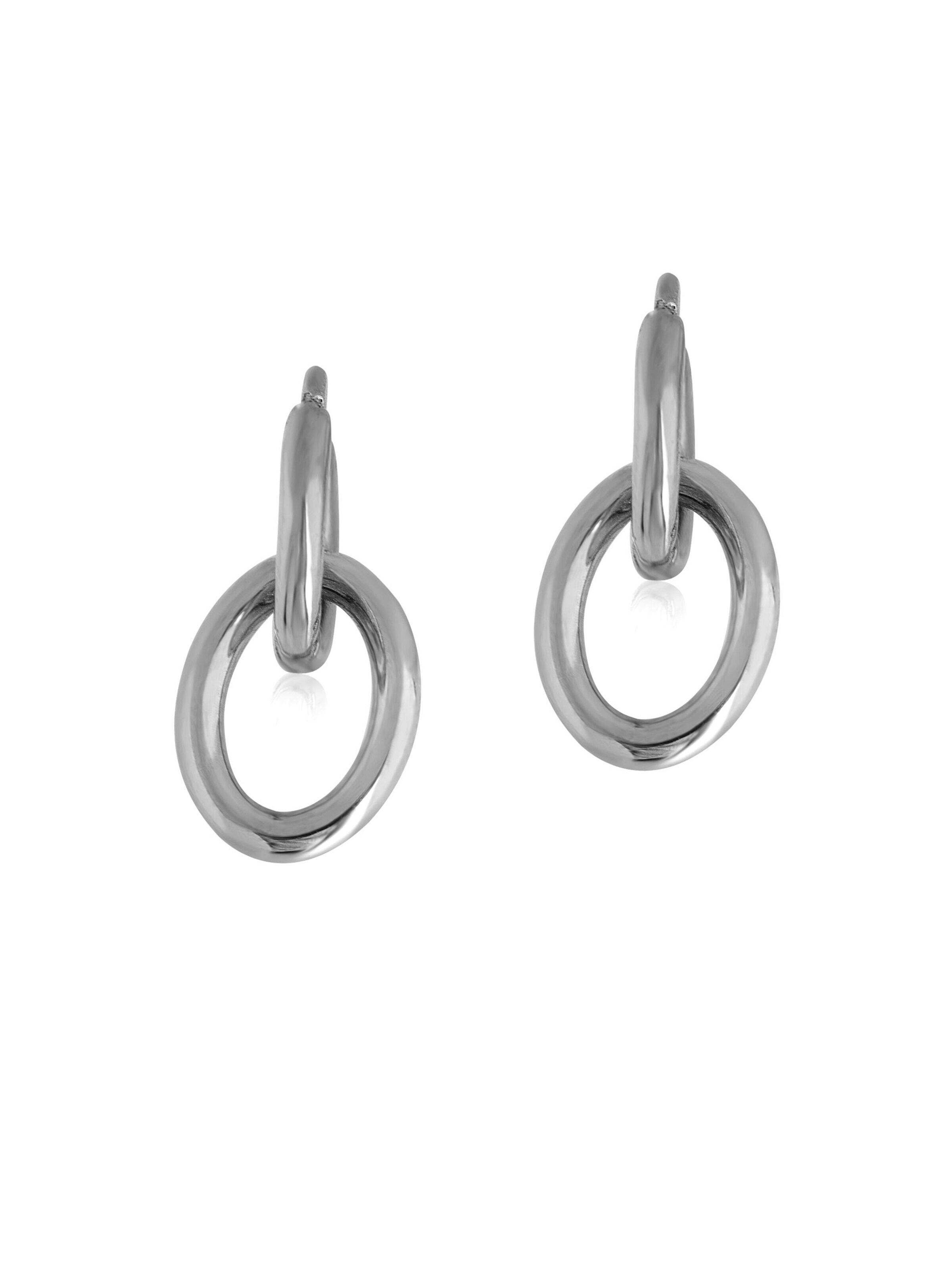 Akitsune Earrings 'Unity' in Silver