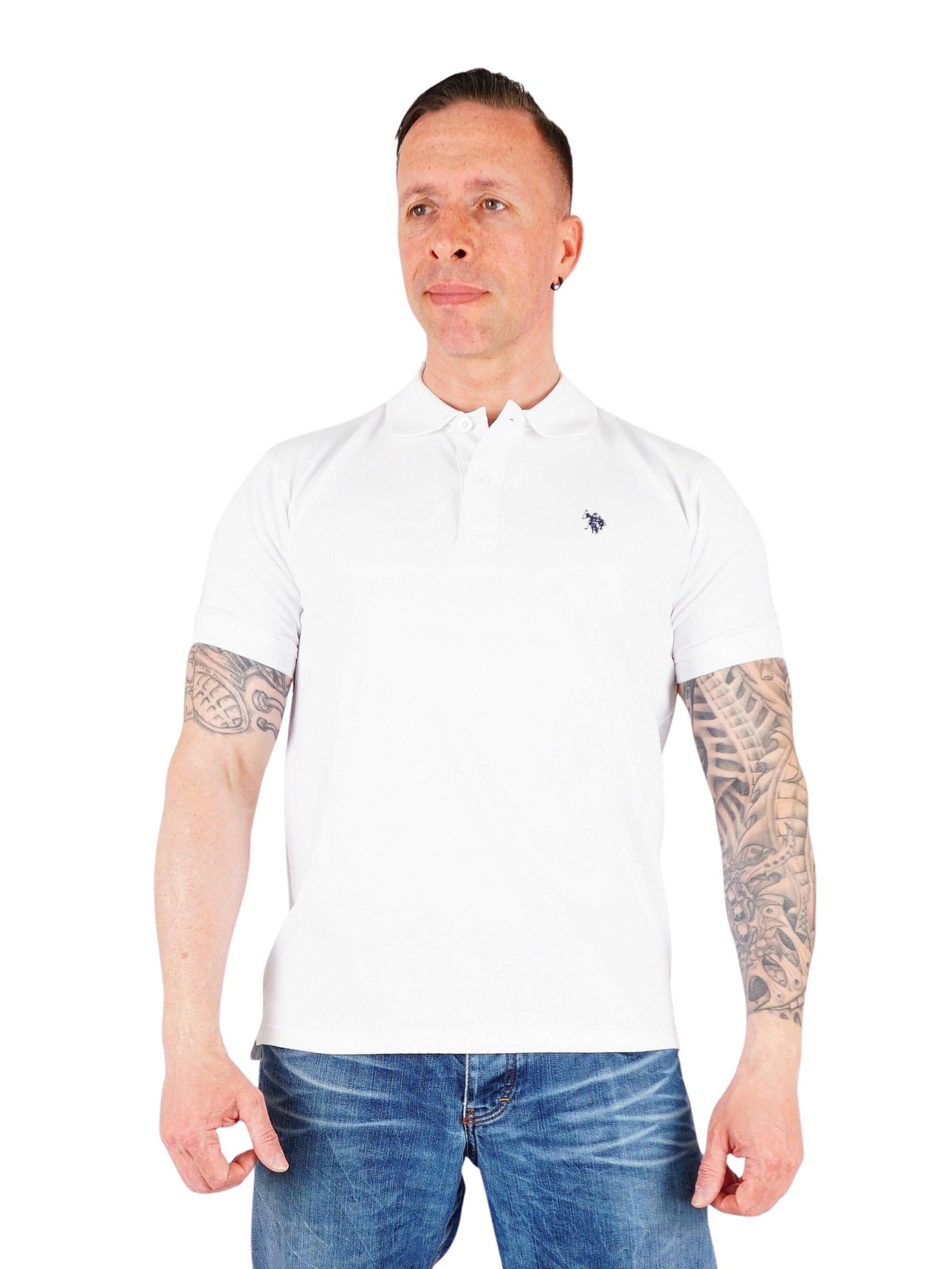 U.S. POLO ASSN.Majica - bijela boja: prednji dio