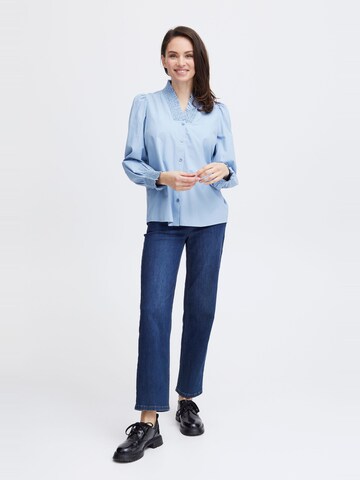 Fransa Bluse 'Pops' in Blau