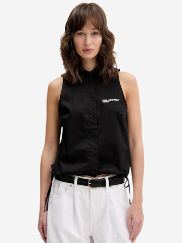 KARL LAGERFELD JEANS - Blusa 'KLJ Sleeveless Blouse B2W11020' en negro: frente