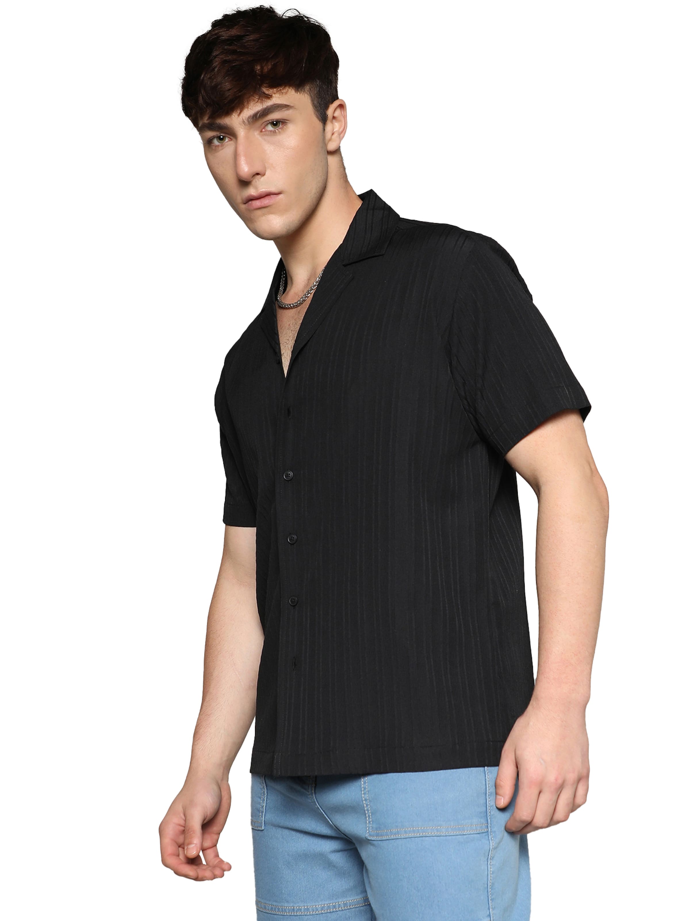 Regular fit Camicia 'Zion ' di Campus Sutra in nero