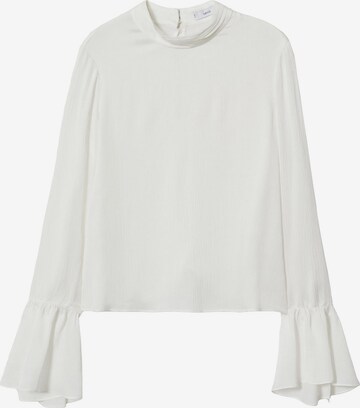 MANGO Blouse 'Cannes' in Beige: front