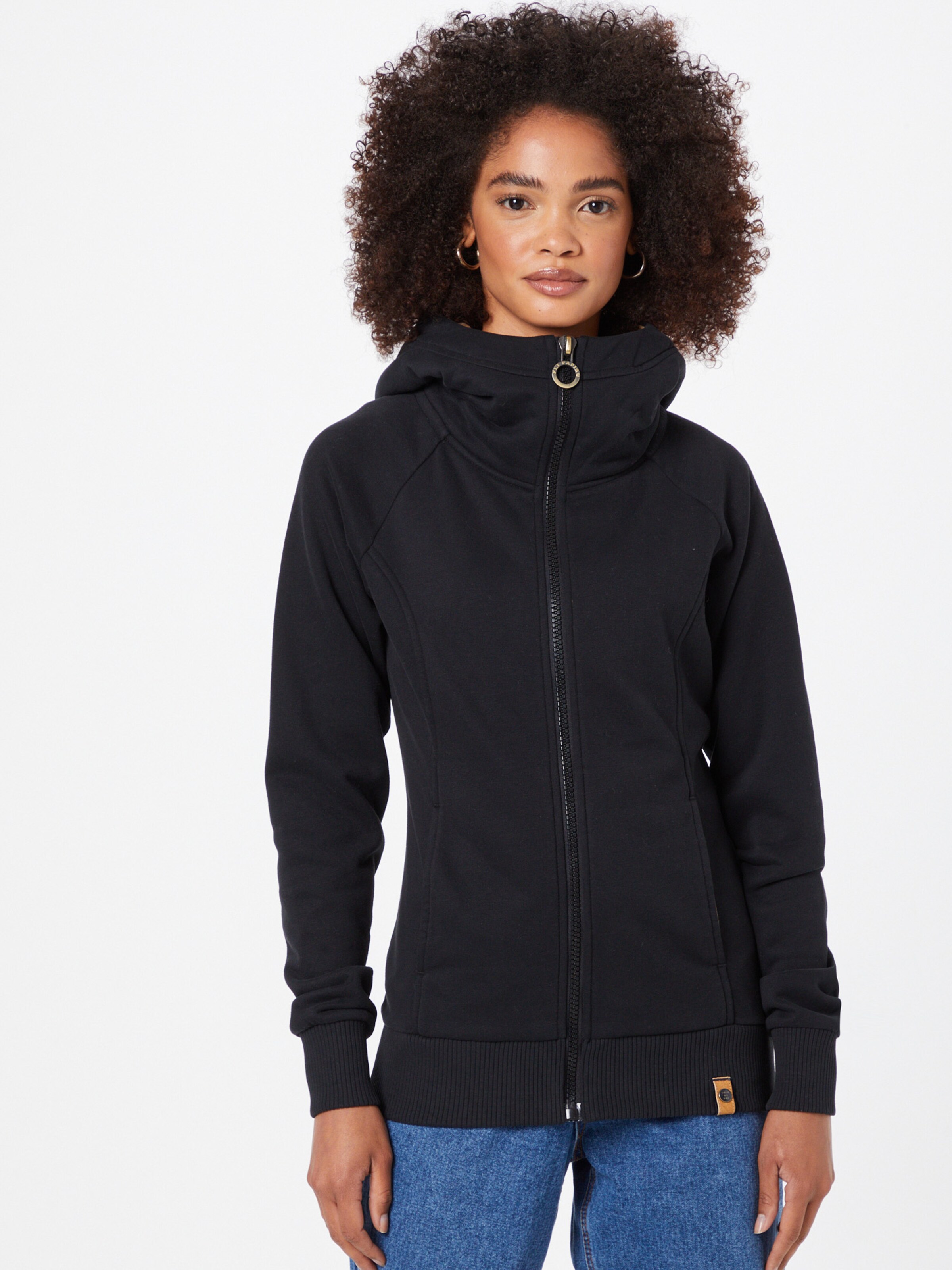 Frauen Sweat Fli Papigu Sweatjacke in Schwarz - GC52335 Frauen Sweat Fli Papigu Sweatjacke in Schwarz - GC52335